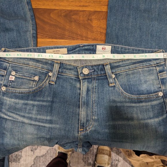 AG Goldschmied Dark Wash Mid Rise The Angel Flair Jeans 29 - Picture 12 of 15